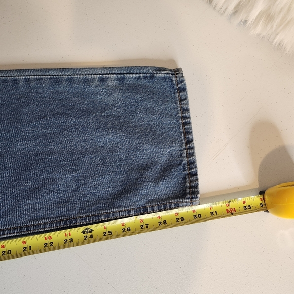 Levis 516 Slim Straight Mens Jeans Size 36x30 Denim Medium Light Eash - Picture 9 of 11